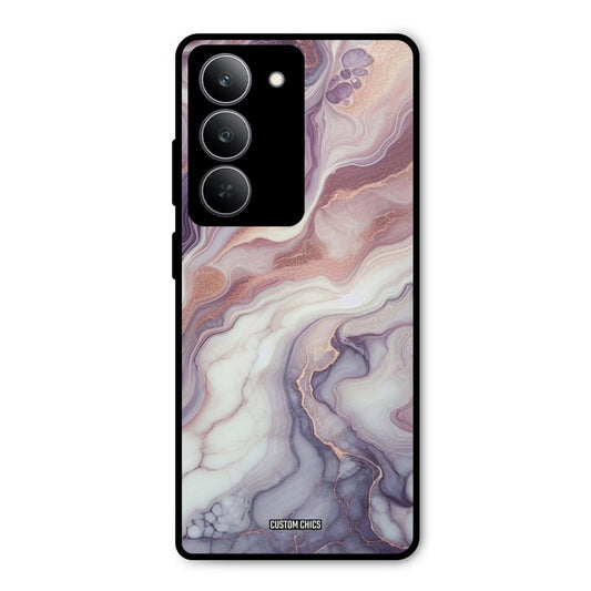Purple Marble Realme 14x Mobile Back Cover - Aesthetic PrintShield Case