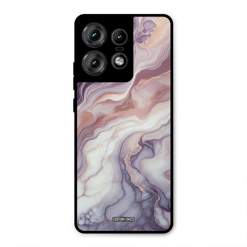 Purple Marble Motorola Edge 50 Pro Mobile Back Cover - Aesthetic PrintShield Case