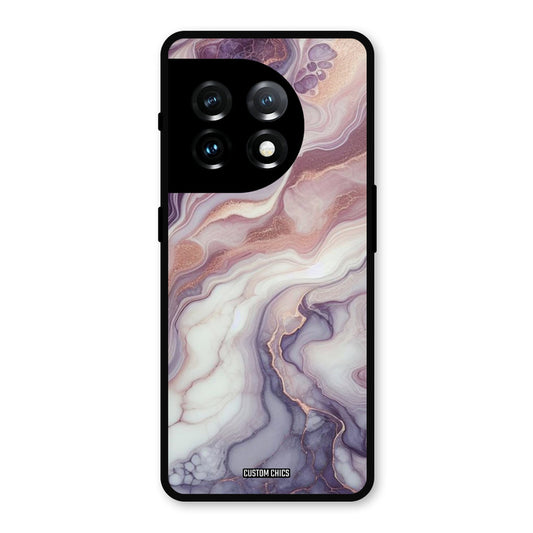 Purple Marble OnePlus 11 Mobile Back Cover - Aesthetic PrintShield Case
