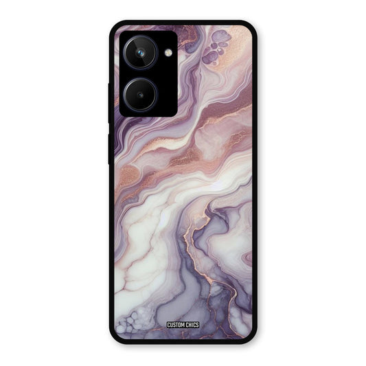 Purple Marble Realme 10 Mobile Back Cover - Aesthetic PrintShield Case