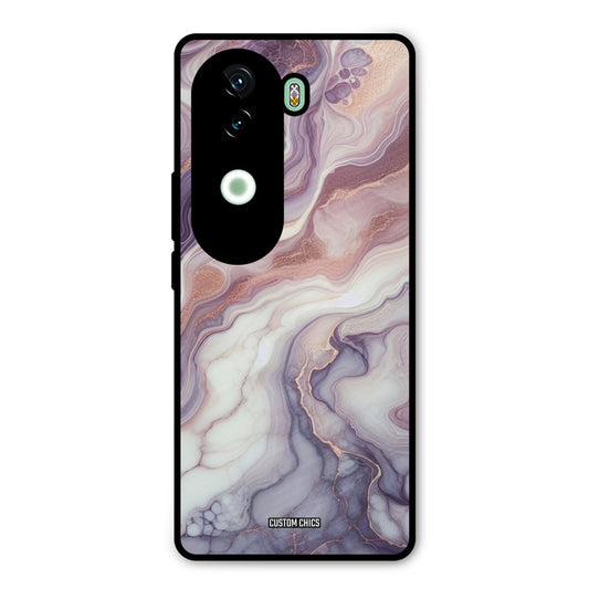 Purple Marble Vivo V40e Mobile Back Cover - Aesthetic PrintShield Case