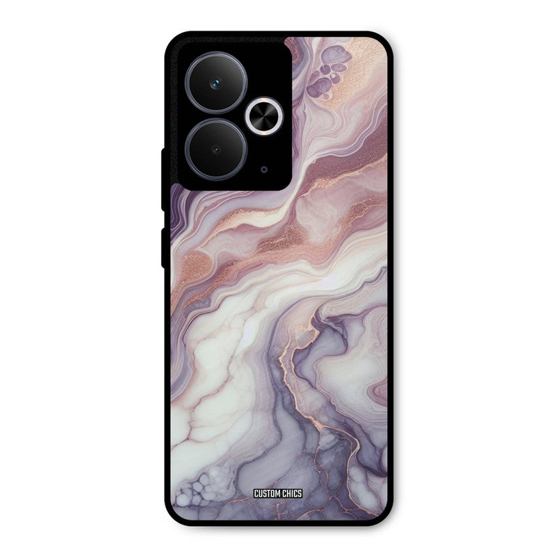 Purple Marble Realme 14T Mobile Back Cover - Aesthetic PrintShield Case