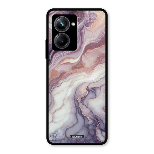 Purple Marble Realme 10 Pro Mobile Back Cover - Aesthetic PrintShield Case