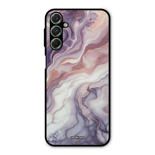Purple Marble Samsung Galaxy M34 Mobile Back Cover - Aesthetic PrintShield Case