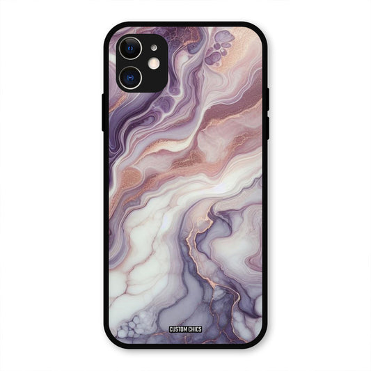 Purple Marble IPhone 11 Mobile Back Cover - Aesthetic PrintShield Case