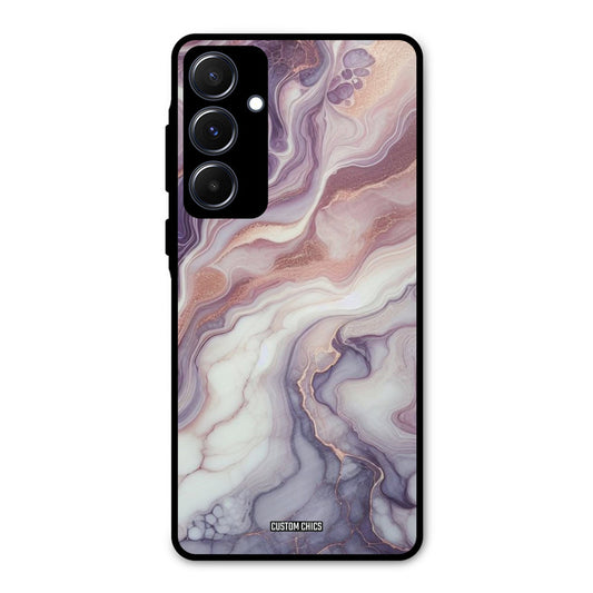 Purple Marble Samsung Galaxy A55 5G Mobile Back Cover - Aesthetic PrintShield Case