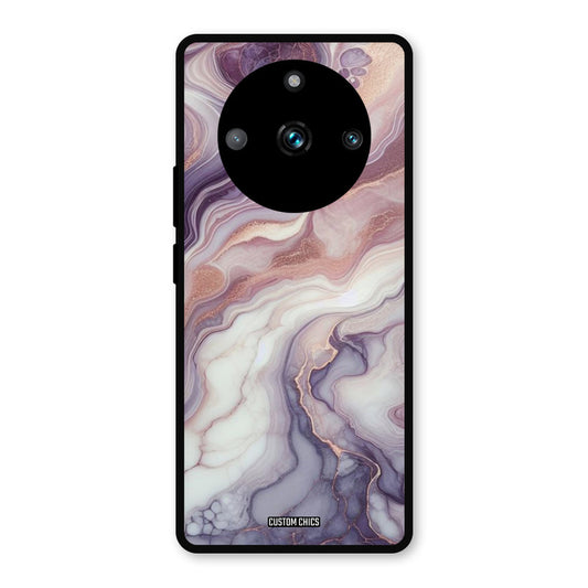 Purple Marble Realme 11 Pro Plus Mobile Back Cover - Aesthetic PrintShield Case