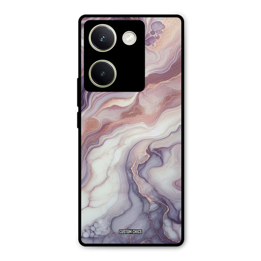Purple Marble Vivo Y200 Pro Mobile Back Cover - Aesthetic PrintShield Case