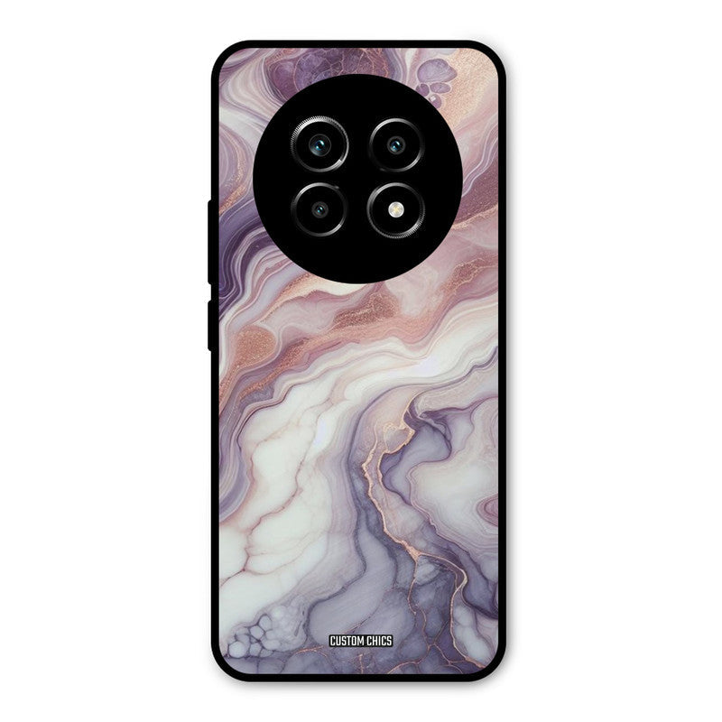 Purple Marble Realme 14 Pro lite Mobile Back Cover - Aesthetic PrintShield Case