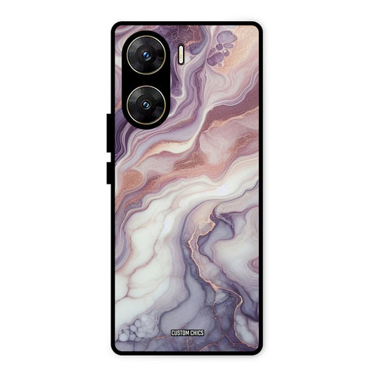 Purple Marble Vivo V29e Mobile Back Cover - Aesthetic PrintShield Case