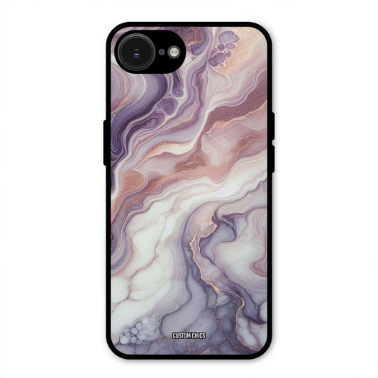 Purple Marble iPhone 16e Mobile Back Cover - Aesthetic PrintShield Case