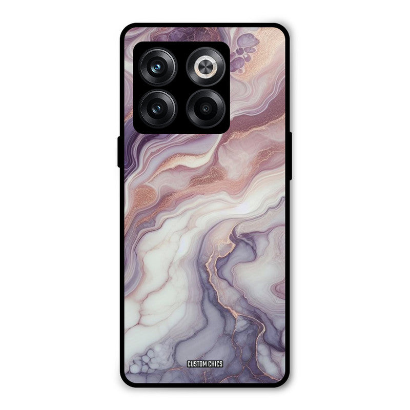 Purple Marble Oneplus 10T Mobile Back Cover - Aesthetic PrintShield Case