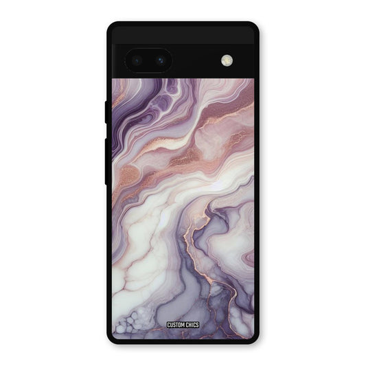 Purple Marble Google Pixel 6a Mobile Back Cover - Aesthetic PrintShield Case
