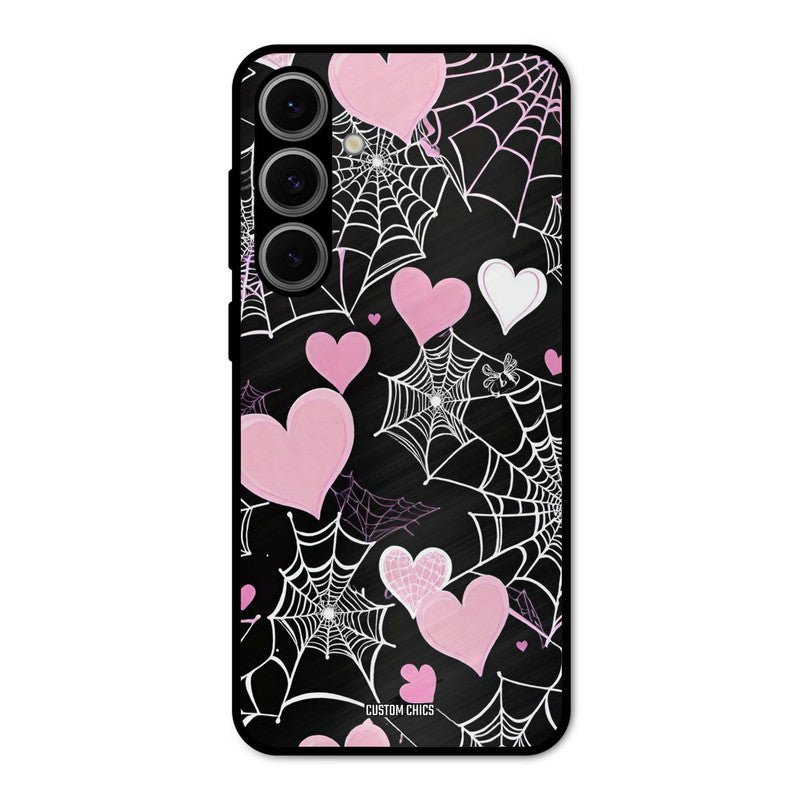 Purple Net Samsung Galaxy S24 FE Mobile Back Cover - Aesthetic PrintShield Case