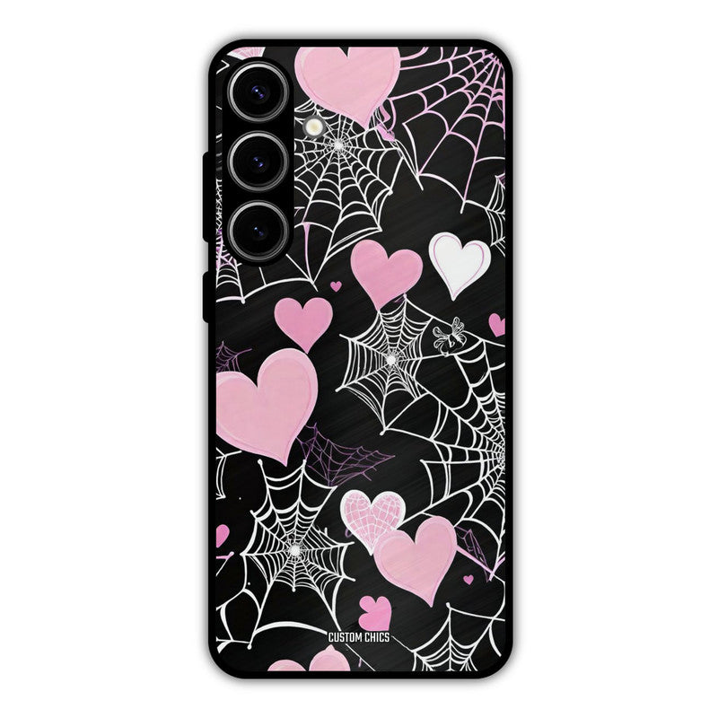 Purple Net Samsung Galaxy S24 Plus Mobile Back Cover - Aesthetic PrintShield Case