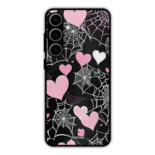 Purple Net Samsung Galaxy S24 Plus Mobile Back Cover - Aesthetic PrintShield Case