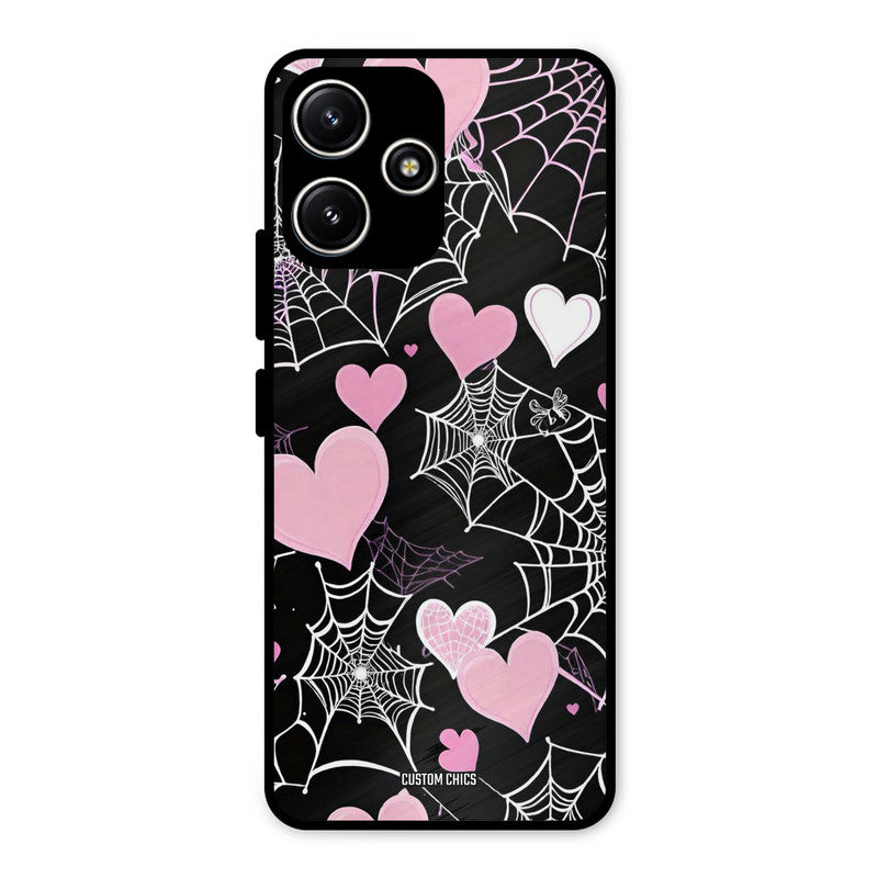 Purple Net Redmi 12 5G Mobile Back Cover - Aesthetic PrintShield Case