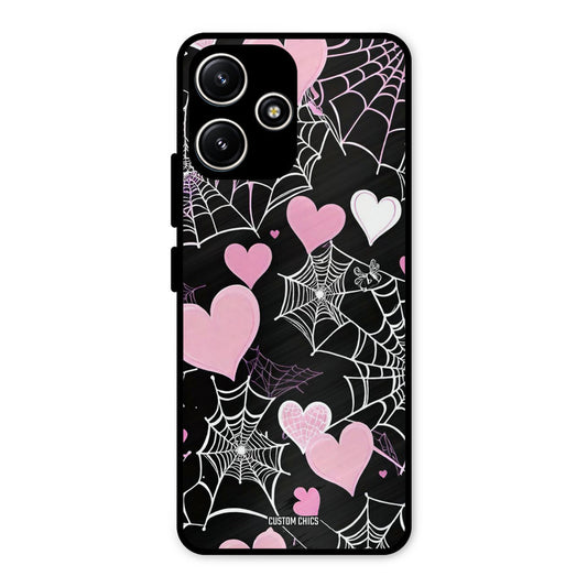 Purple Net Redmi 12 5G Mobile Back Cover - Aesthetic PrintShield Case