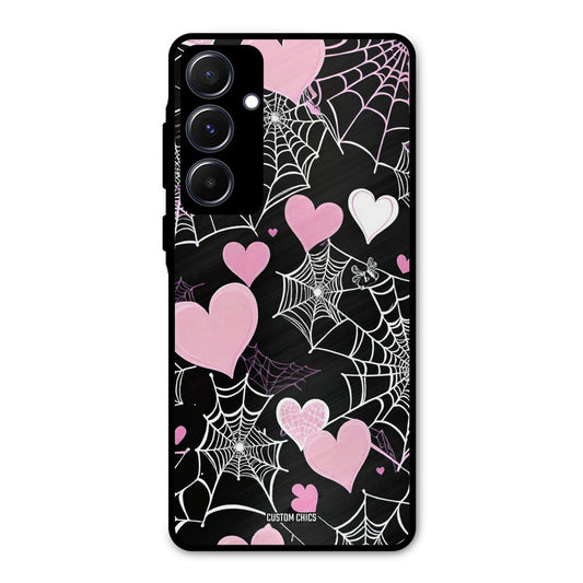 Purple Net Samsung Galaxy A55 5G Mobile Back Cover - Aesthetic PrintShield Case
