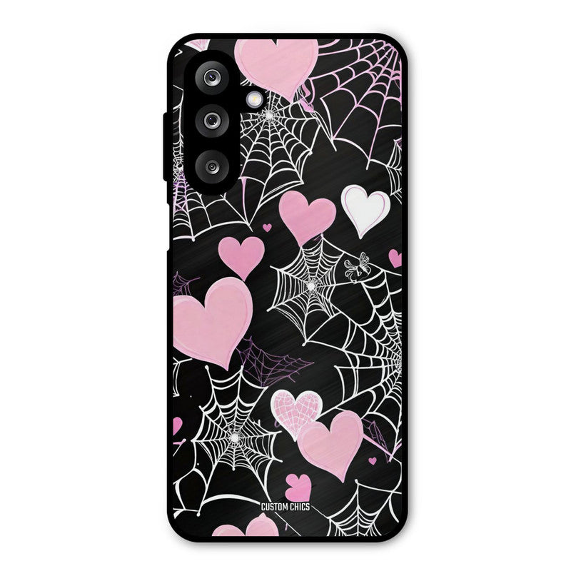 Purple Net Samsung Galaxy M36 Mobile Back Cover - Aesthetic PrintShield Case