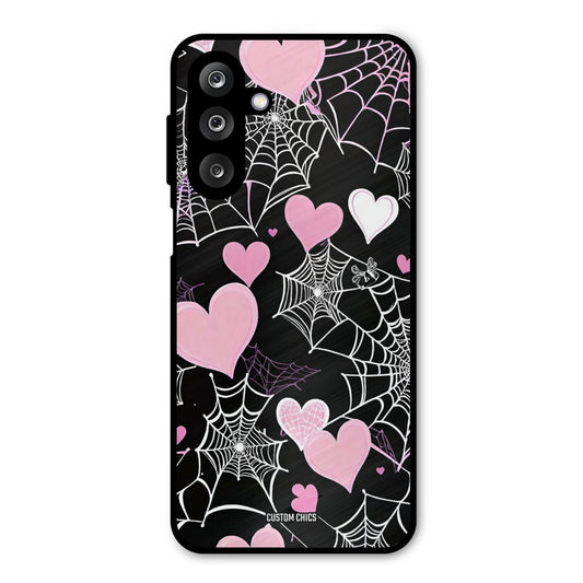 Purple Net Samsung Galaxy M36 Mobile Back Cover - Aesthetic PrintShield Case