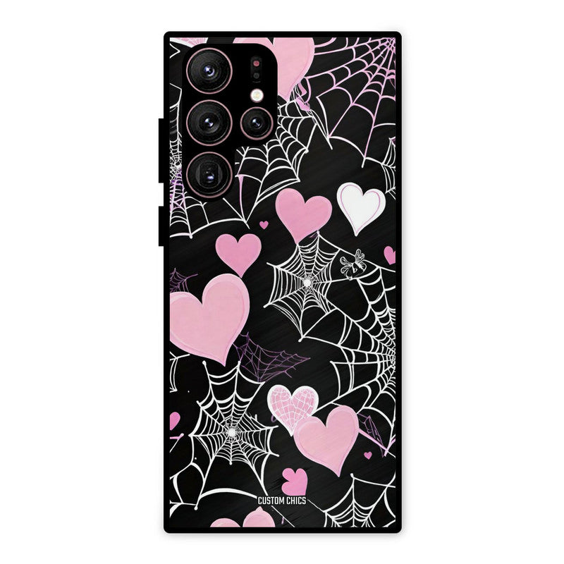 Purple Net Samsung Galaxy S22 Ultra Mobile Back Cover - Aesthetic PrintShield Case