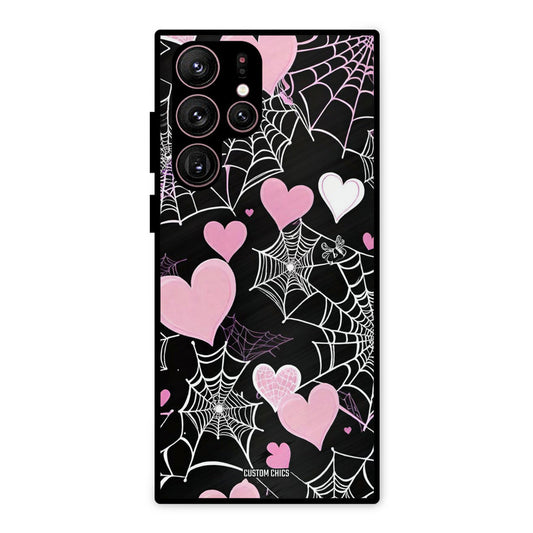 Purple Net Samsung Galaxy S22 Ultra Mobile Back Cover - Aesthetic PrintShield Case