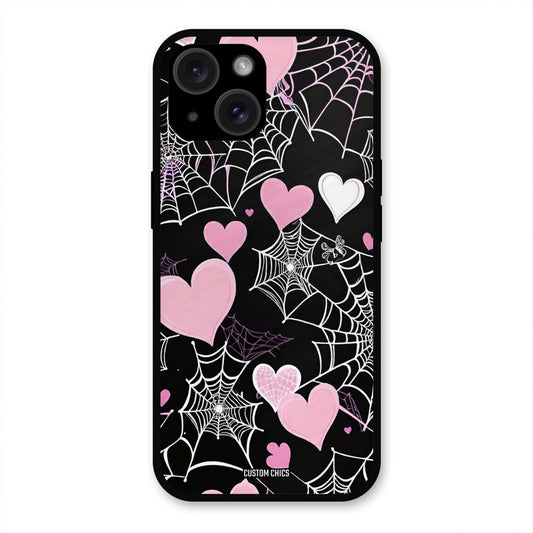 Purple Net iPhone 15 Mobile Back Cover - Aesthetic PrintShield Case