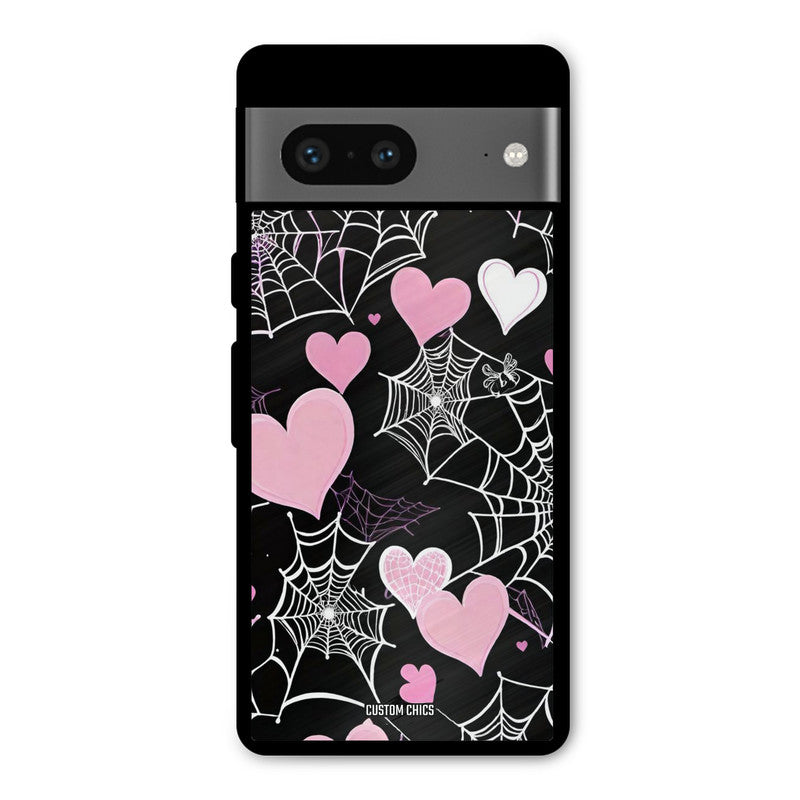 Purple Net Google Pixel 7 Mobile Back Cover - Aesthetic PrintShield Case