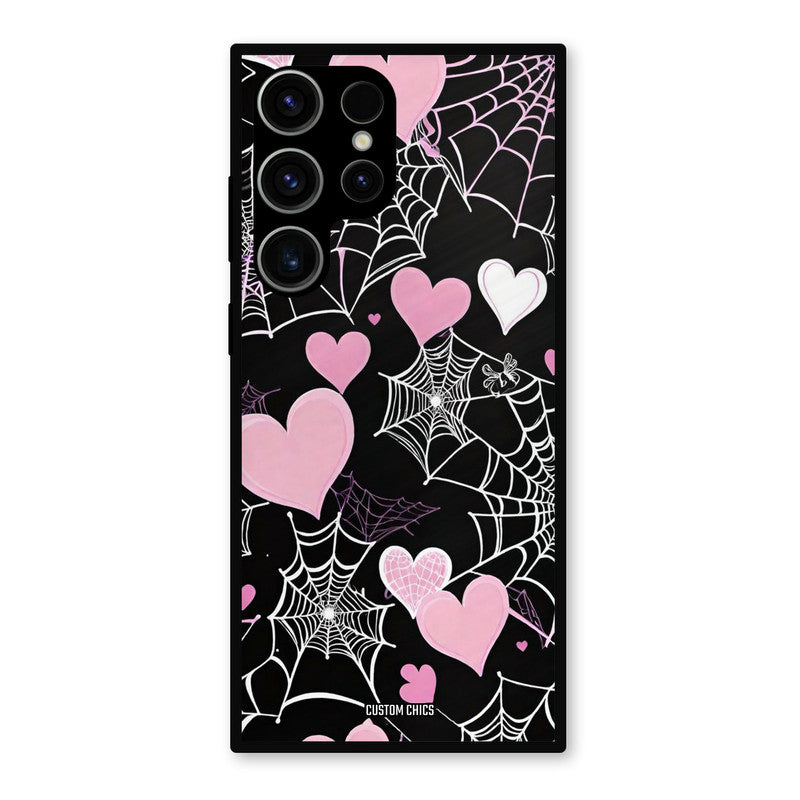 Purple Net Samsung Galaxy S23 Ultra Mobile Back Cover - Aesthetic PrintShield Case