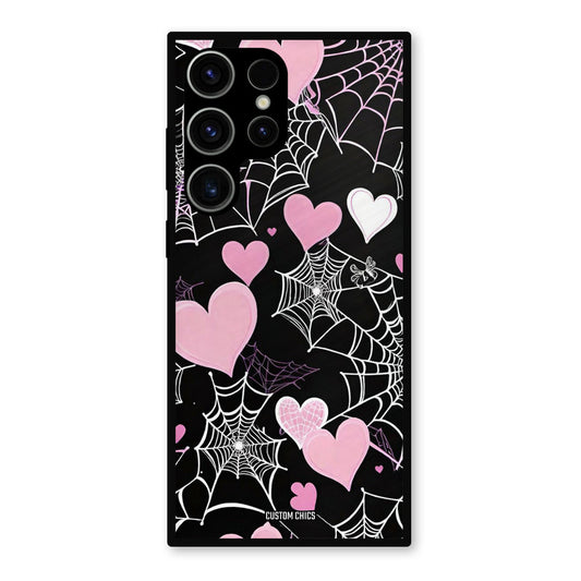 Purple Net Samsung Galaxy S23 Ultra Mobile Back Cover - Aesthetic PrintShield Case