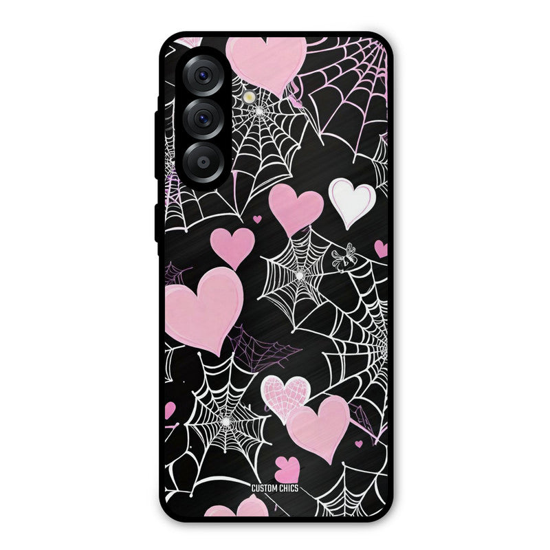 Purple Net Samsung Galaxy A56 5G Mobile Back Cover - Aesthetic PrintShield Case
