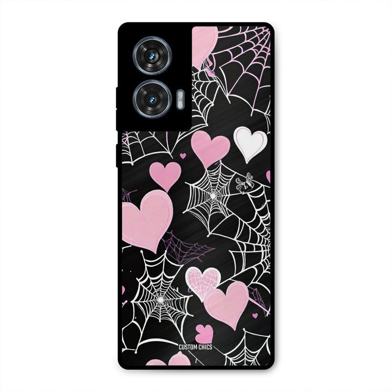Purple Net Moto G96 Mobile Back Cover - Aesthetic PrintShield Case