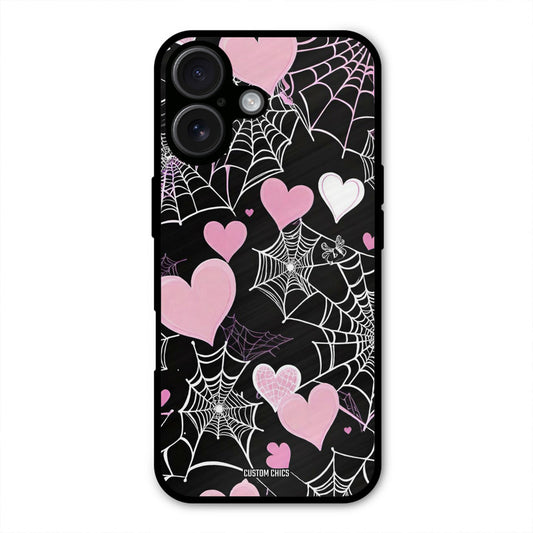 Purple Net iPhone 16 Plus Mobile Back Cover - Aesthetic PrintShield Case