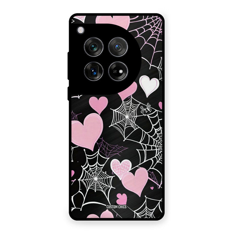 Purple Net OnePlus 12 Mobile Back Cover - Aesthetic PrintShield Case