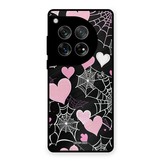 Purple Net OnePlus 12 Mobile Back Cover - Aesthetic PrintShield Case