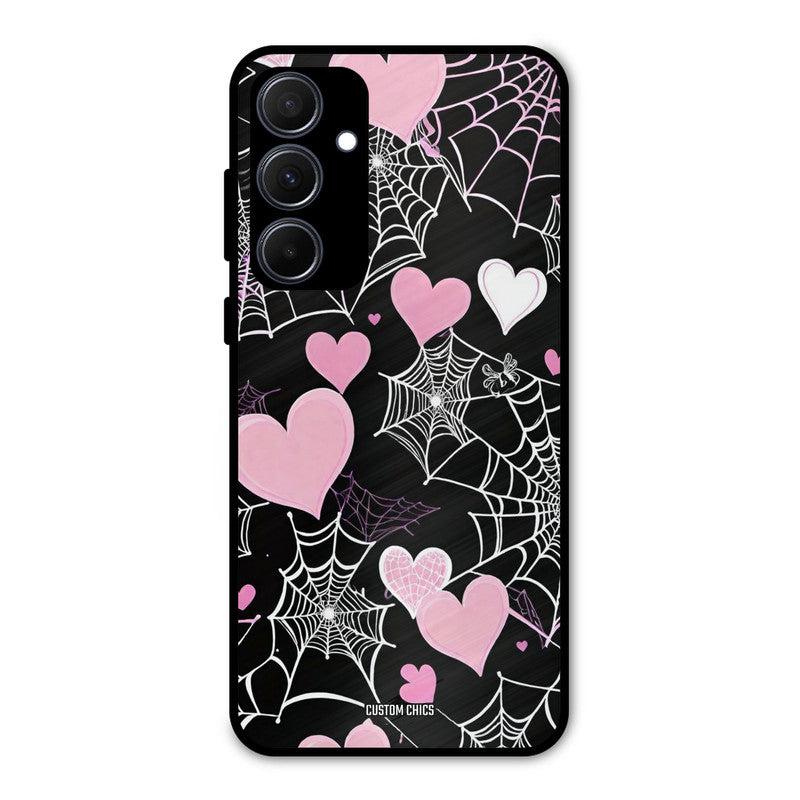 Purple Net Samsung Galaxy A35 5G Mobile Back Cover - Aesthetic PrintShield Case