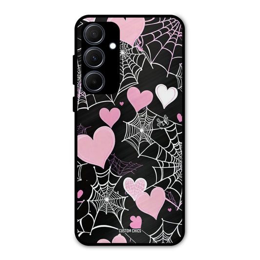 Purple Net Samsung Galaxy A35 5G Mobile Back Cover - Aesthetic PrintShield Case