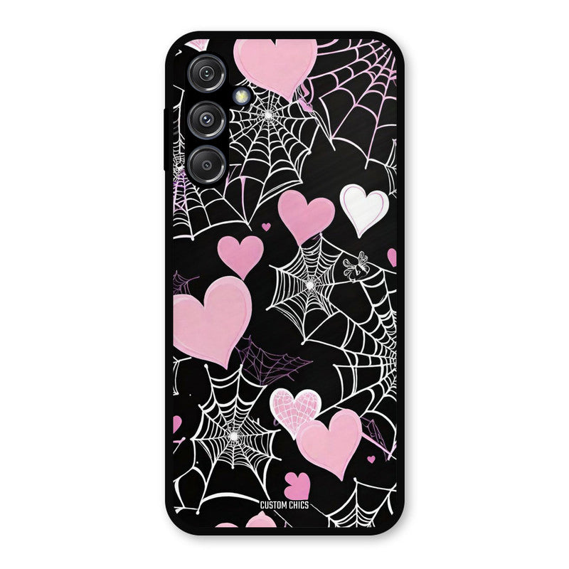 Purple Net Samsung Galaxy M34 5G Mobile Back Cover - Aesthetic PrintShield Case