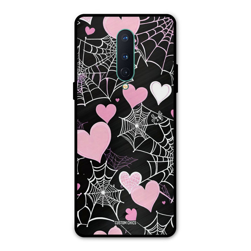 Purple Net Oneplus 8 Mobile Back Cover - Aesthetic PrintShield Case