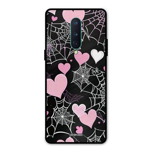 Purple Net Oneplus 8 Mobile Back Cover - Aesthetic PrintShield Case