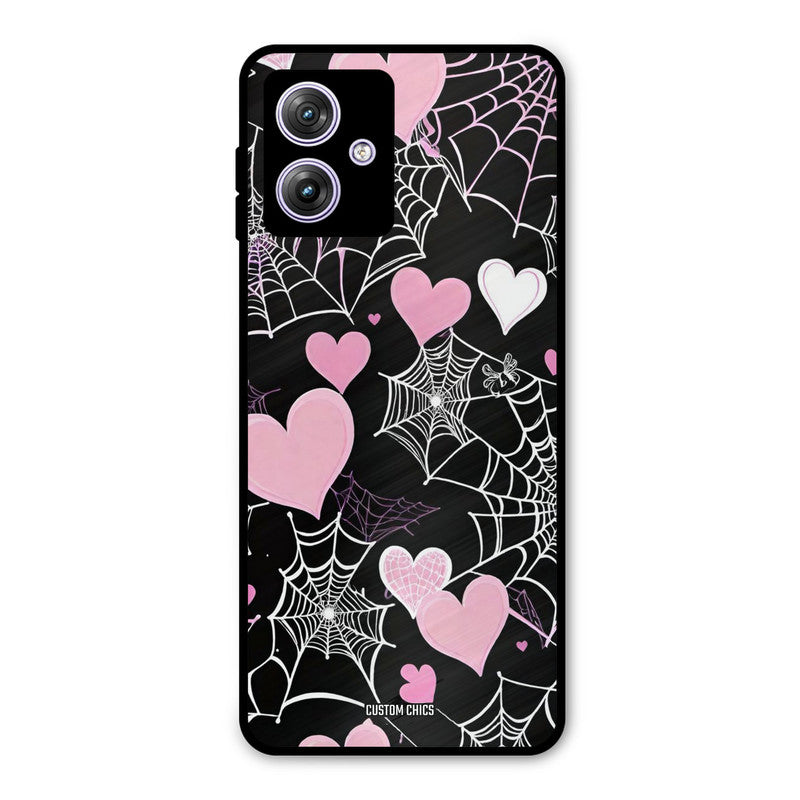 Purple Net Motorola G64 5G Mobile Back Cover - Aesthetic PrintShield Case
