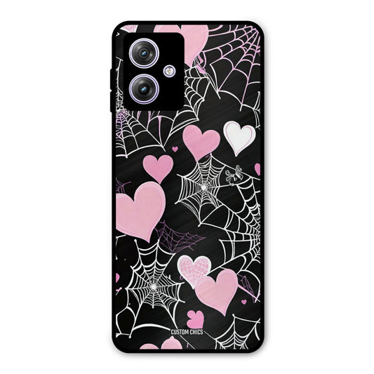 Purple Net Motorola G64 5G Mobile Back Cover - Aesthetic PrintShield Case