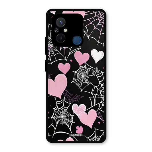 Purple Net Redmi 12c Mobile Back Cover - Aesthetic PrintShield Case