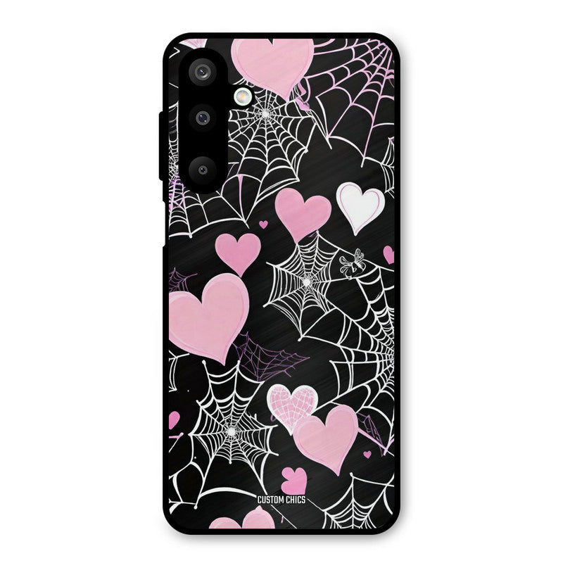 Purple Net Samsung Galaxy M16 Mobile Back Cover - Aesthetic PrintShield Case