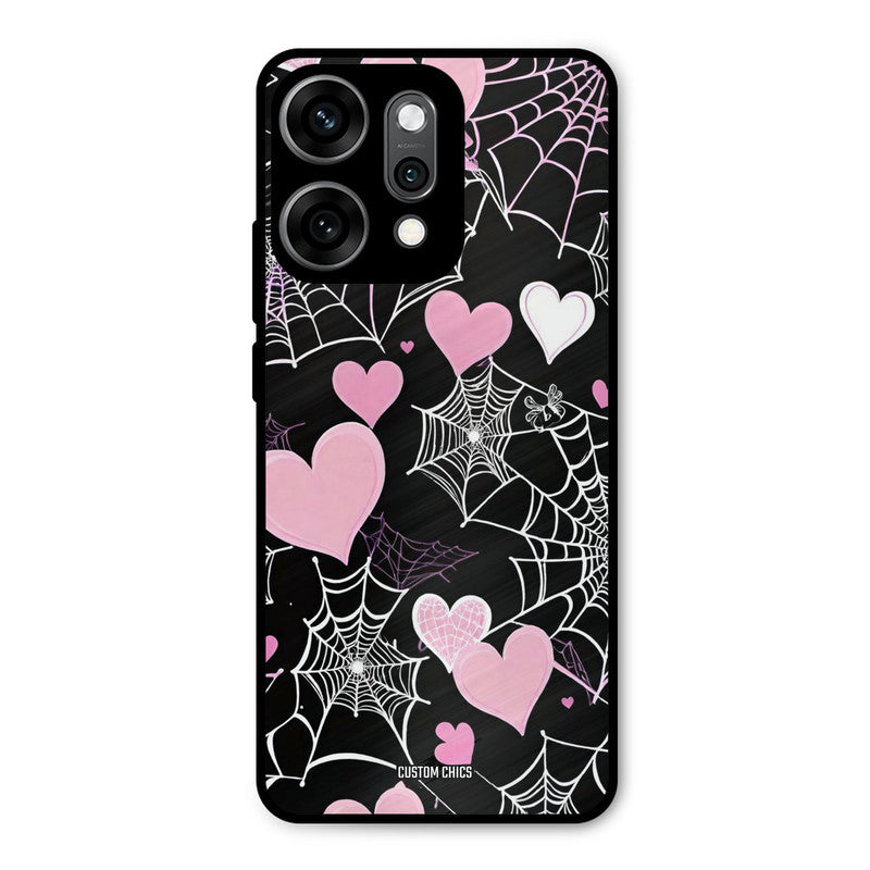 Purple Net Oppo Reno 14 Pro Mobile Back Cover - Aesthetic PrintShield Case