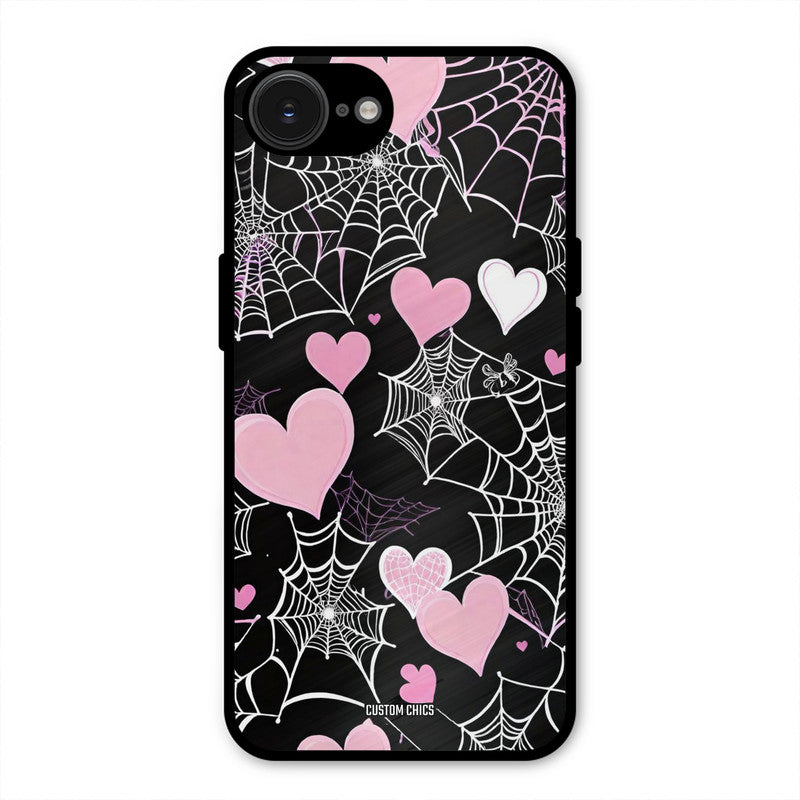 Purple Net iPhone 16e Mobile Back Cover - Aesthetic PrintShield Case