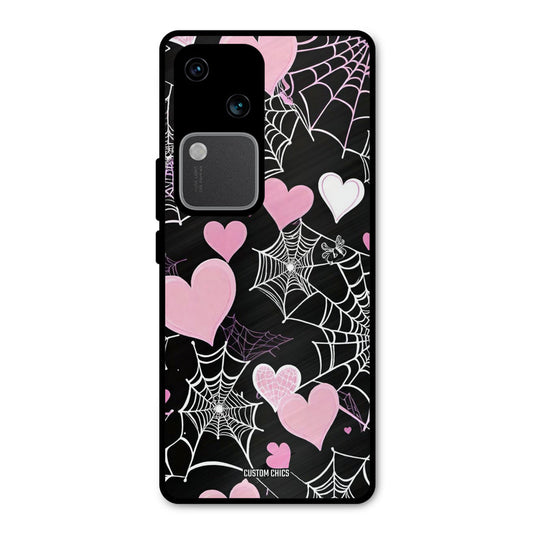 Purple Net Vivo V30 Mobile Back Cover - Aesthetic PrintShield Case