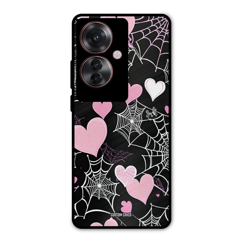 Purple Net Oppo F25 Pro Mobile Back Cover - Aesthetic PrintShield Case