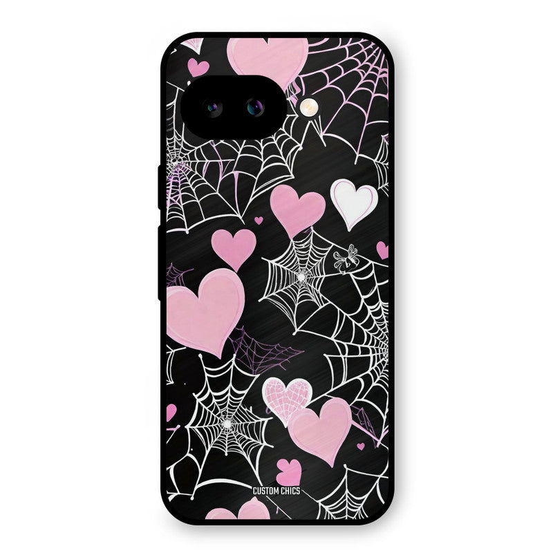 Purple Net Google Pixel 9A Mobile Back Cover - Aesthetic PrintShield Case